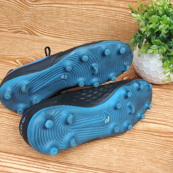 KID'S TIEMPO LEGEND 8 CLUB MULTI-GROUND CLEATS - BLACK/BLUE HERO SIZE 6Y - Picture 8 of 8